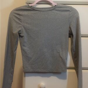 Gray Long Sleeve Top (matching set)